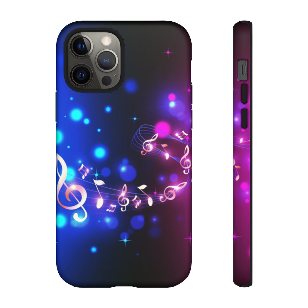 Golden Notes Music iPhone Tough Cases