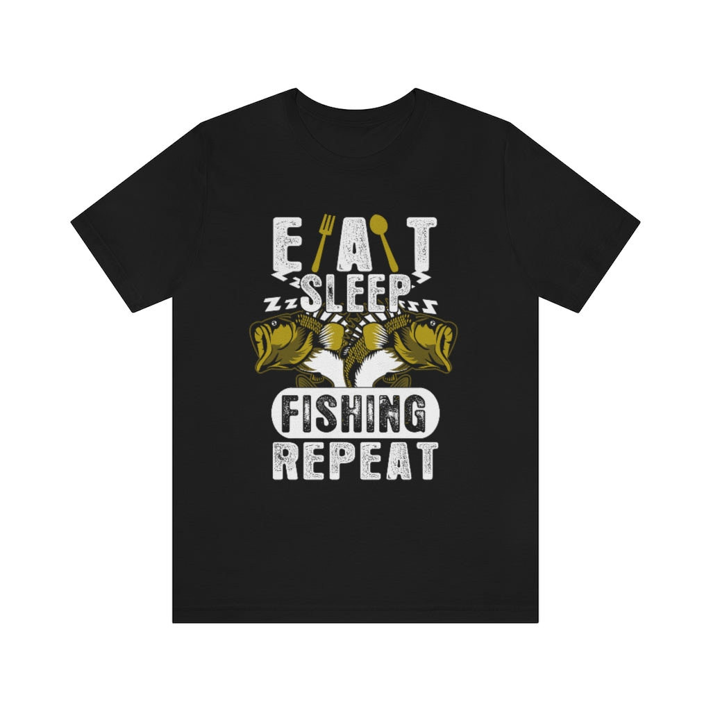 Fishing Repeat Unisex Jersey Short Sleeve Tee