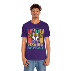 Fishing Repeat Unisex Jersey Short Sleeve Tee