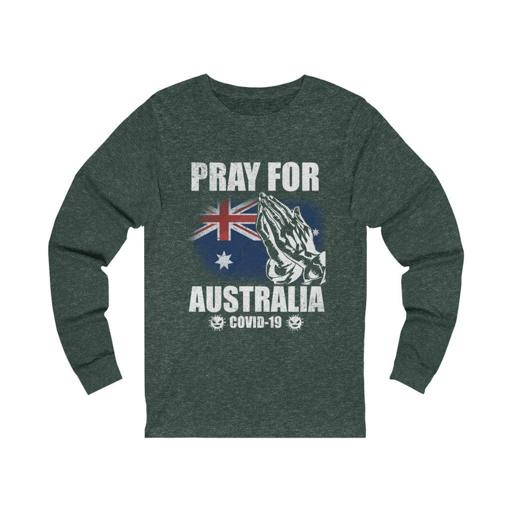 Pray For Australia Unisex Jersey Long Sleeve Tee