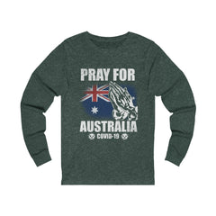Pray For Australia Unisex Jersey Long Sleeve Tee