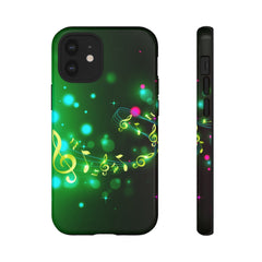 Golden Notes Music iPhone Tough Cases