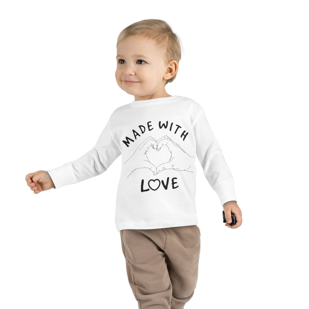Made With Love Toddler Long Sleeve Tee
