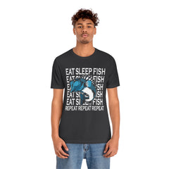 Fishing Repeat Unisex Jersey Short Sleeve Tee