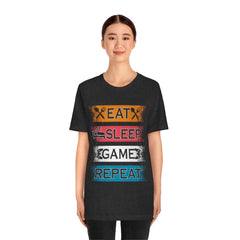 Gaming Repeat Unisex Jersey Short Sleeve Tee