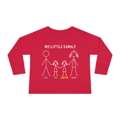 My Little Family Toddler Long Sleeve Tee