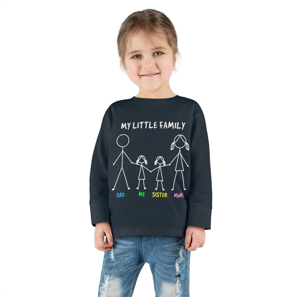 My Little Family Toddler Long Sleeve Tee