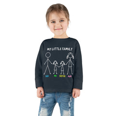 My Little Family Toddler Long Sleeve Tee