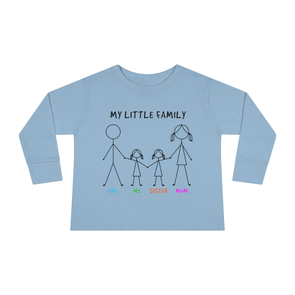 My Little Family Toddler Long Sleeve Tee
