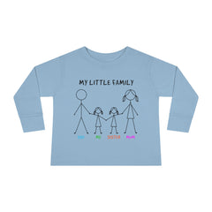 My Little Family Toddler Long Sleeve Tee