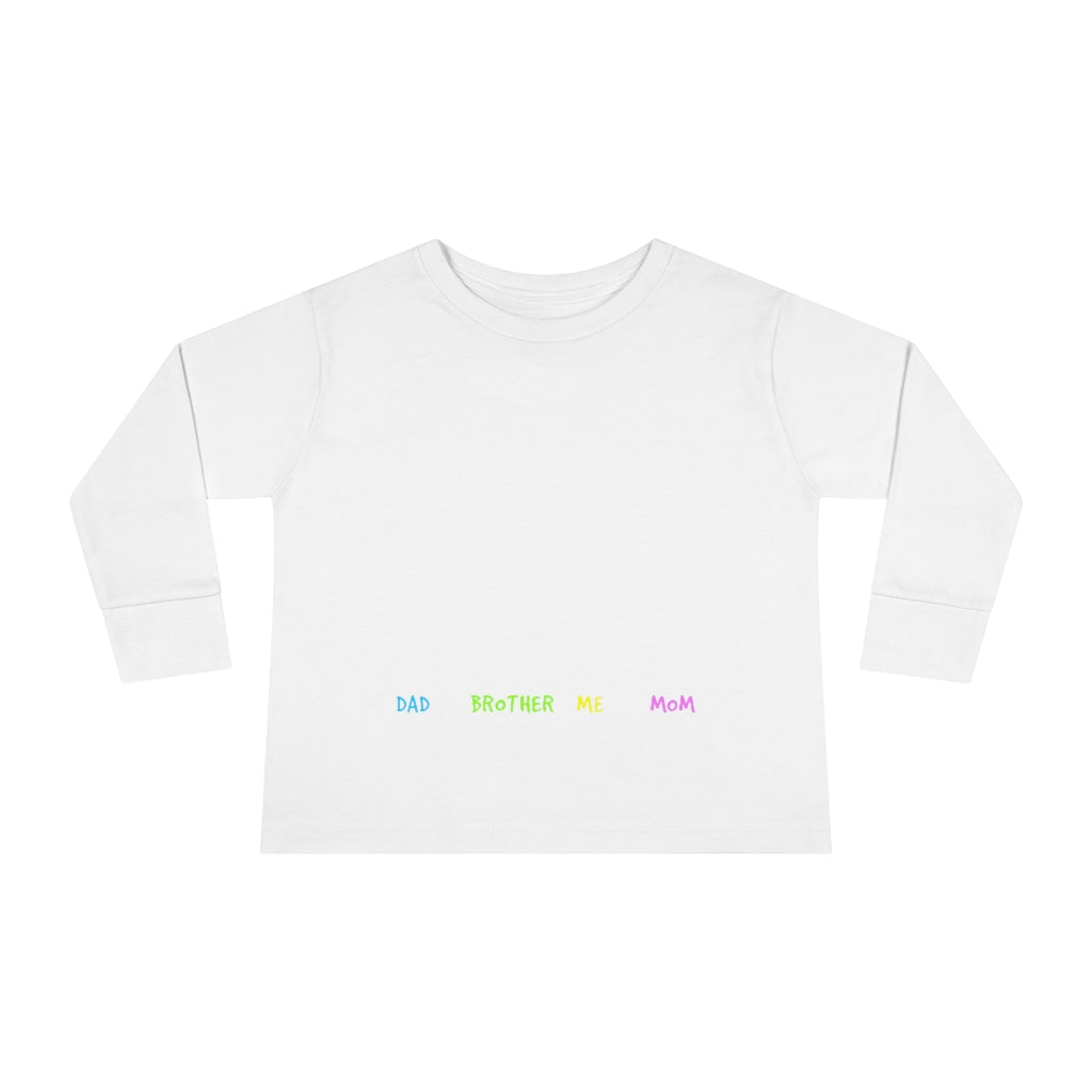My Little Family Toddler Long Sleeve Tee