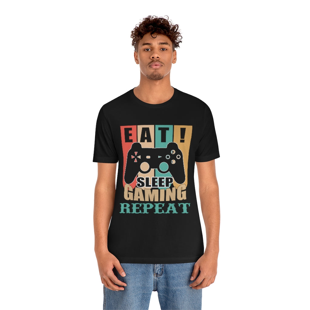 Gaming Repeat Unisex Jersey Short Sleeve Tee