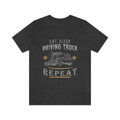 Truck Driving Repeat Unisex Jersey Short Sleeve Tee