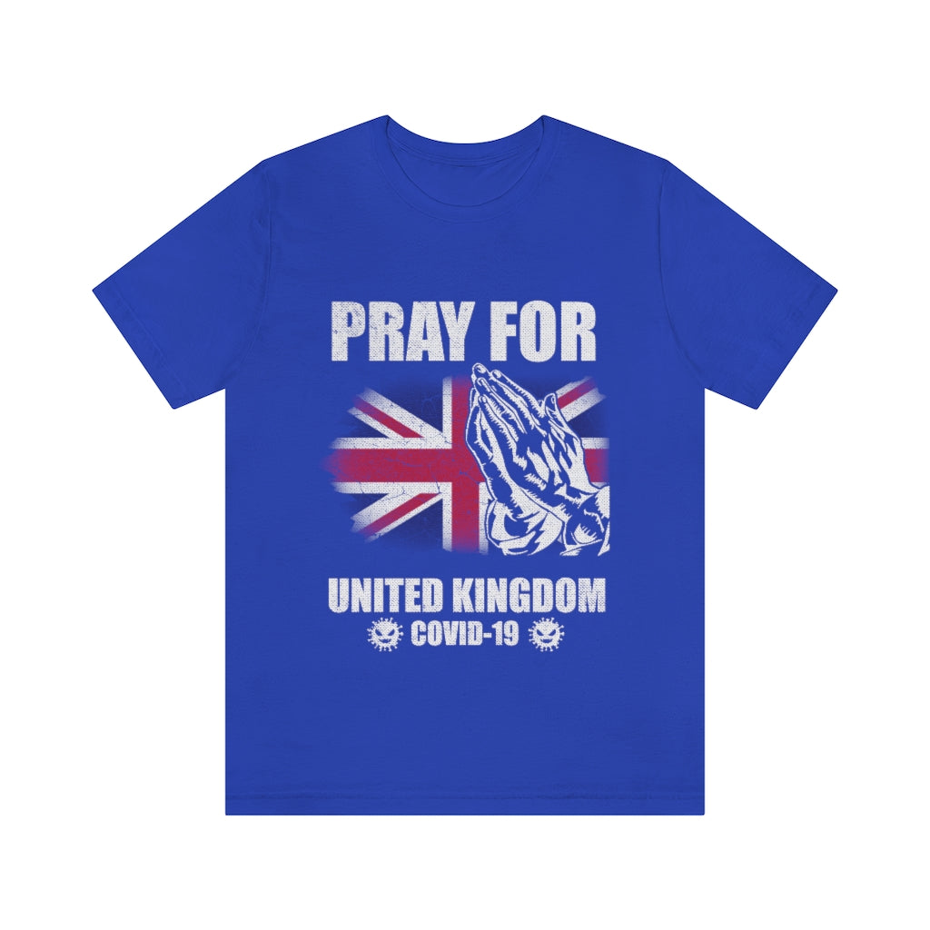 Pray For United Kingdom Unisex Jersey Short Sleeve Tee