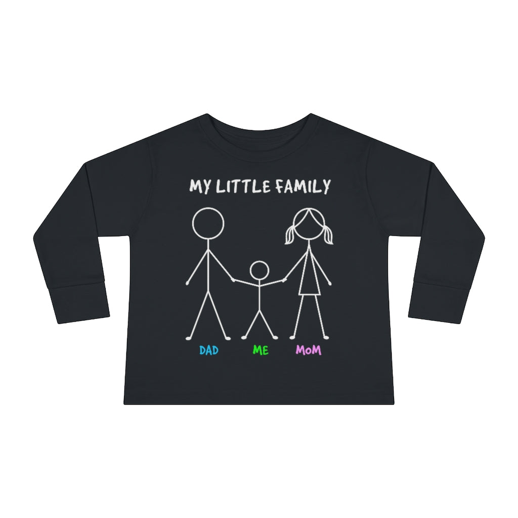 My Little Family Toddler Long Sleeve Tee