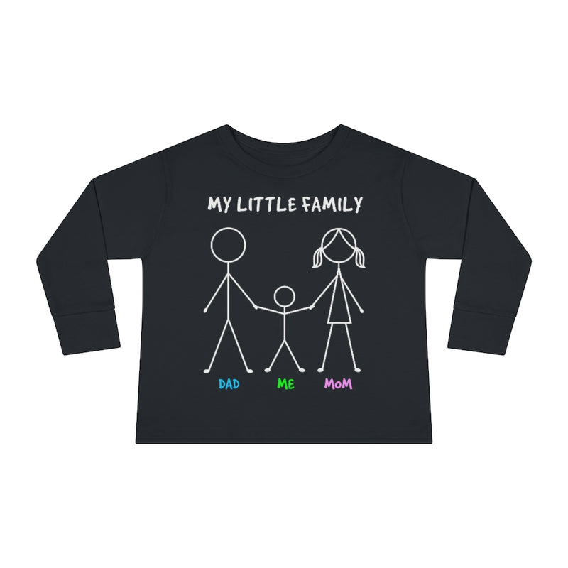 My Little Family Toddler Long Sleeve Tee