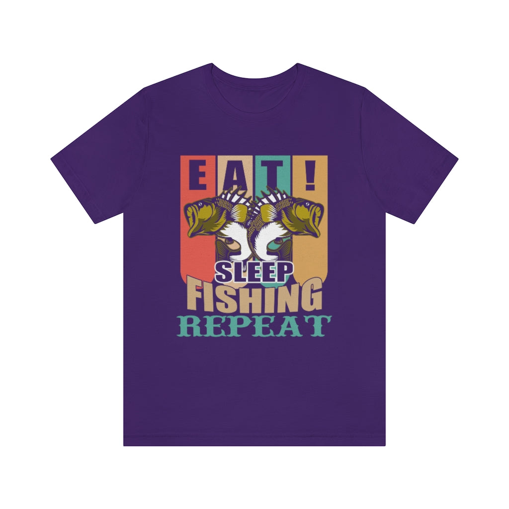 Fishing Repeat Unisex Jersey Short Sleeve Tee