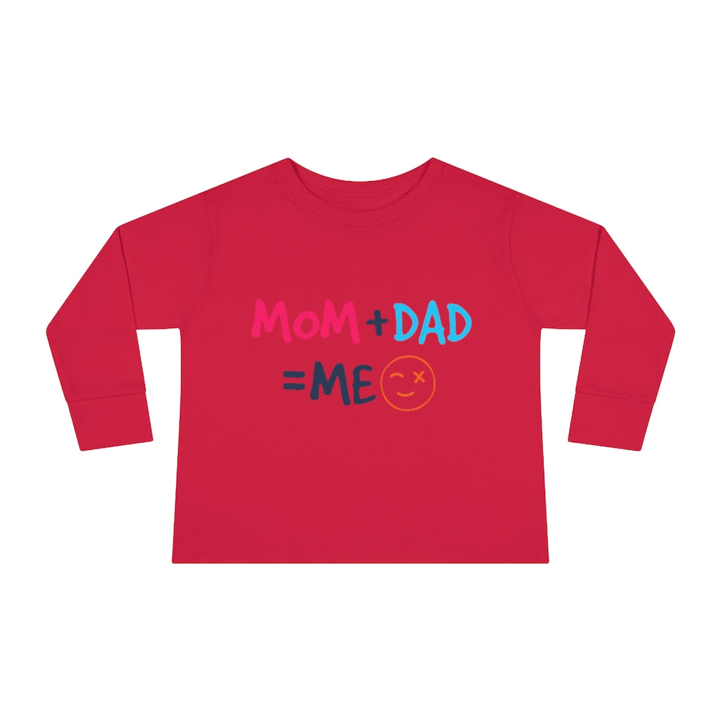 Mom Dad Me Toddler Long Sleeve Tee