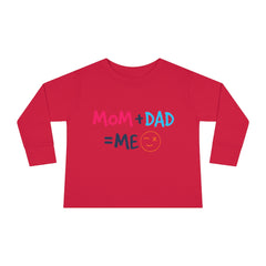 Mom Dad Me Toddler Long Sleeve Tee