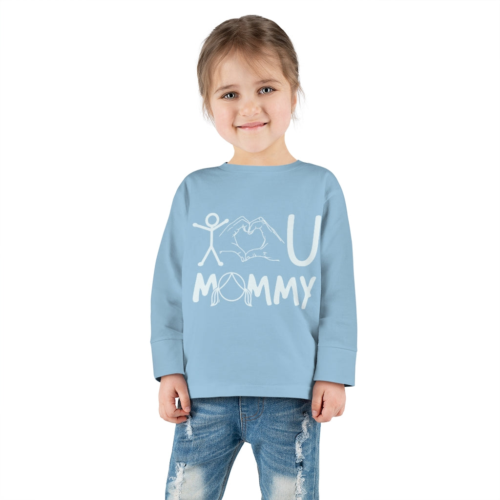 Love Mommy Toddler Long Sleeve Tee