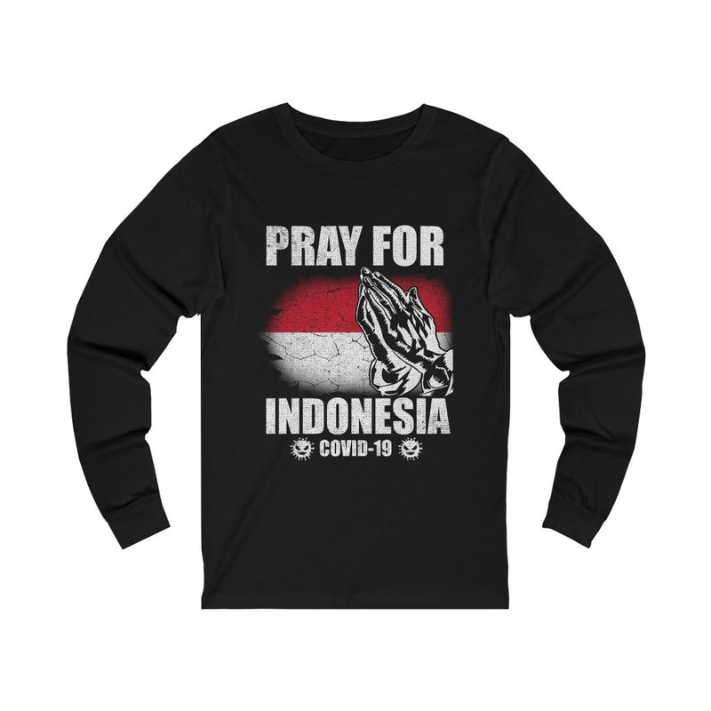 Pray For Indonesia Unisex Jersey Long Sleeve Tee