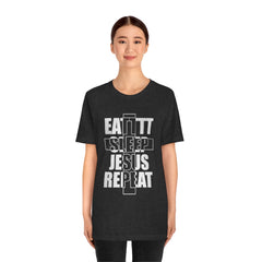 Jesus Repeat Unisex Jersey Short Sleeve Tee