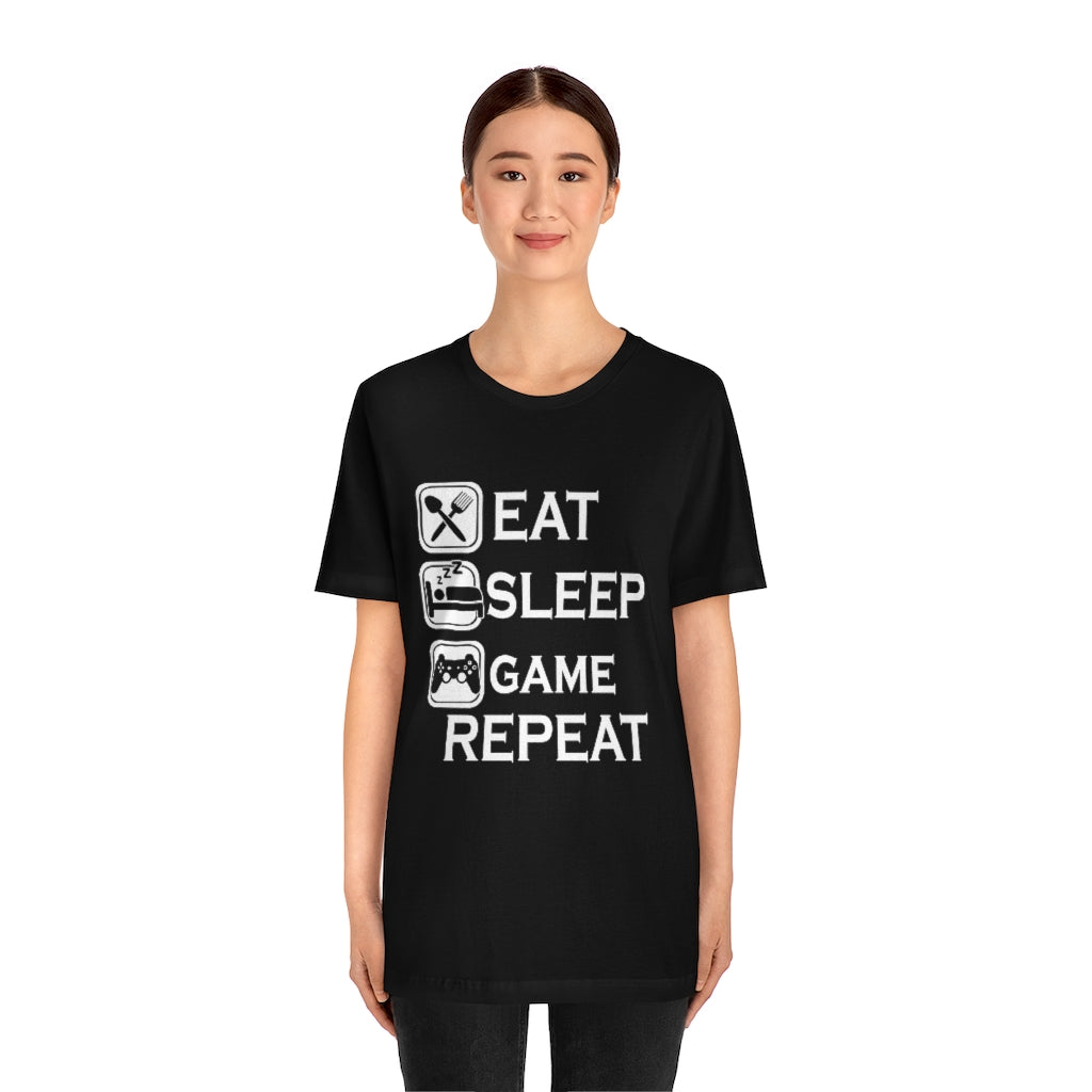 Gaming Repeat Unisex Jersey Short Sleeve Tee