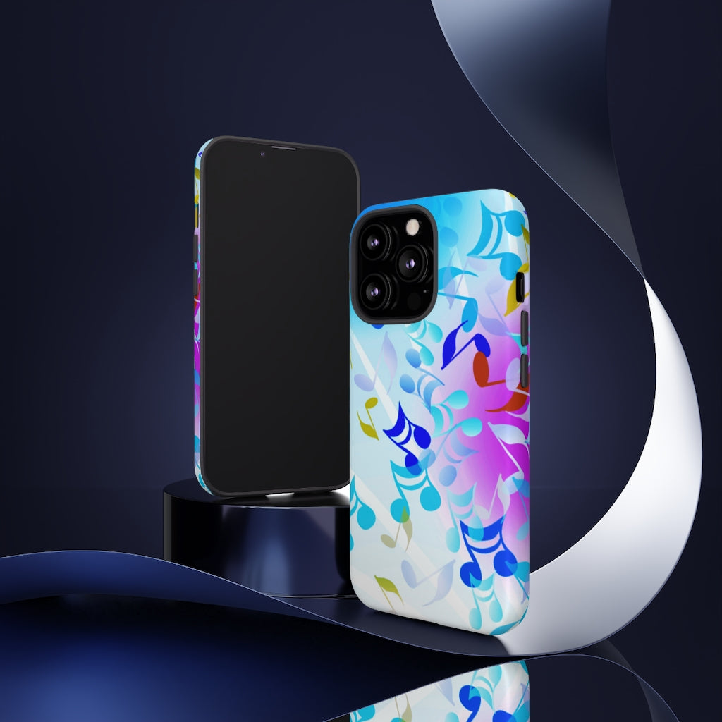 Scattered Notes Music iPhone Tough Cases