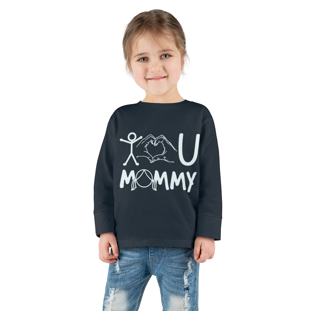 Love Mommy Toddler Long Sleeve Tee