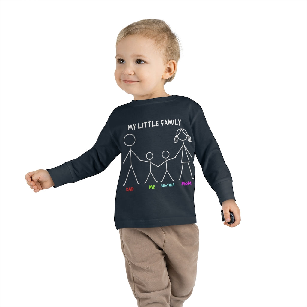 My Little Family Toddler Long Sleeve Tee