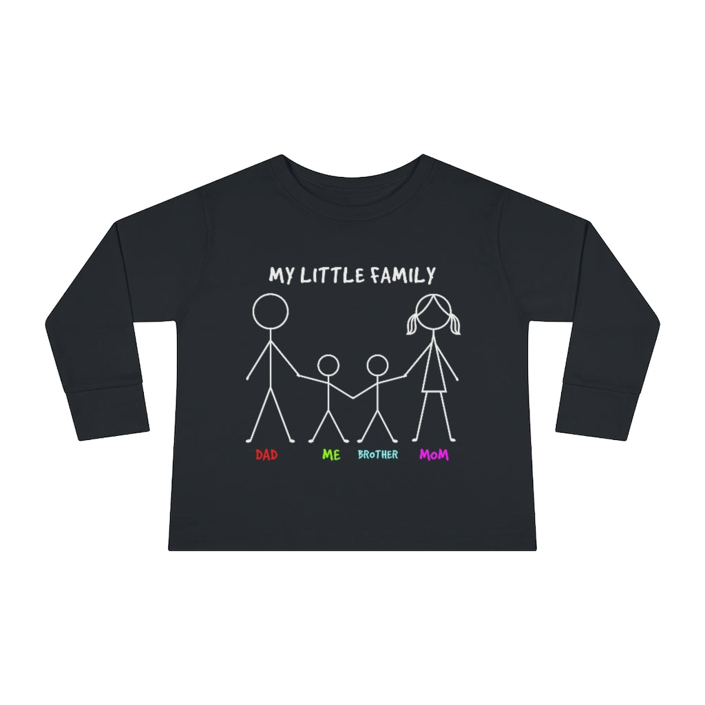 My Little Family Toddler Long Sleeve Tee