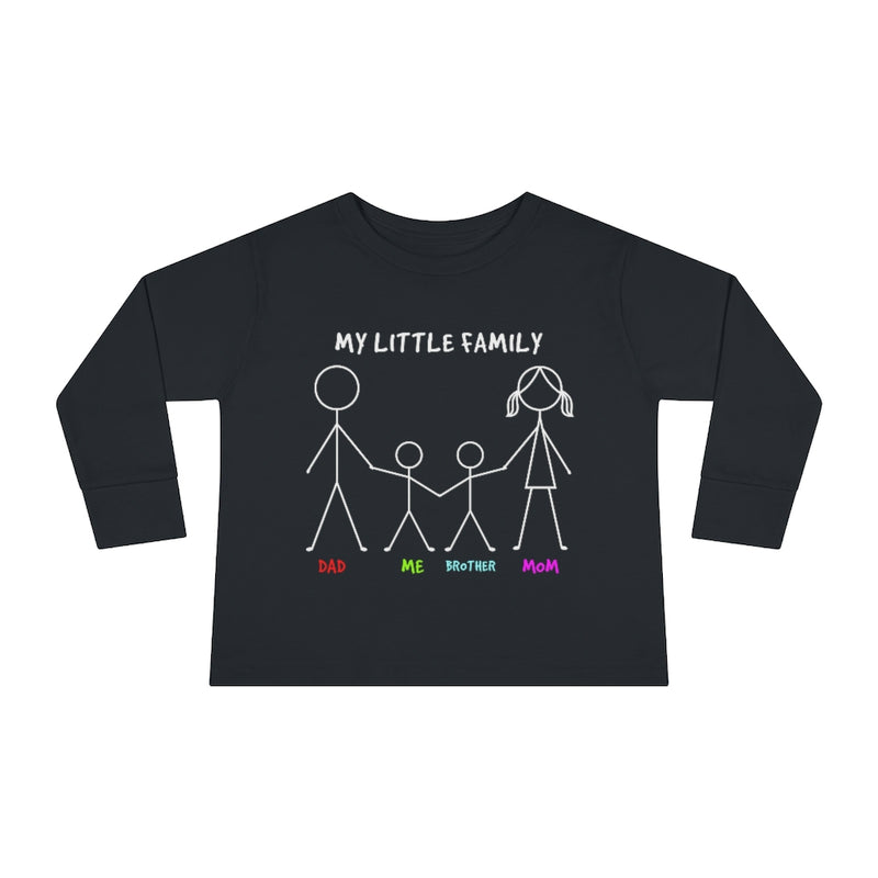 My Little Family Toddler Long Sleeve Tee