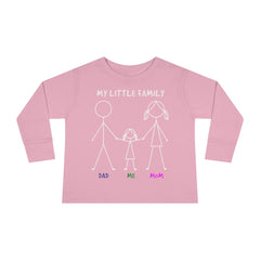 My Little Family Toddler Long Sleeve Tee