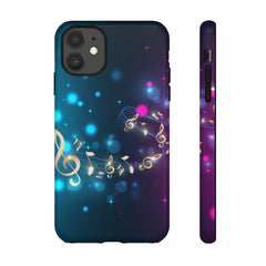 Golden Notes Music iPhone Tough Cases