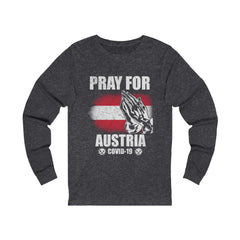 Pray For Austria Unisex Jersey Long Sleeve Tee