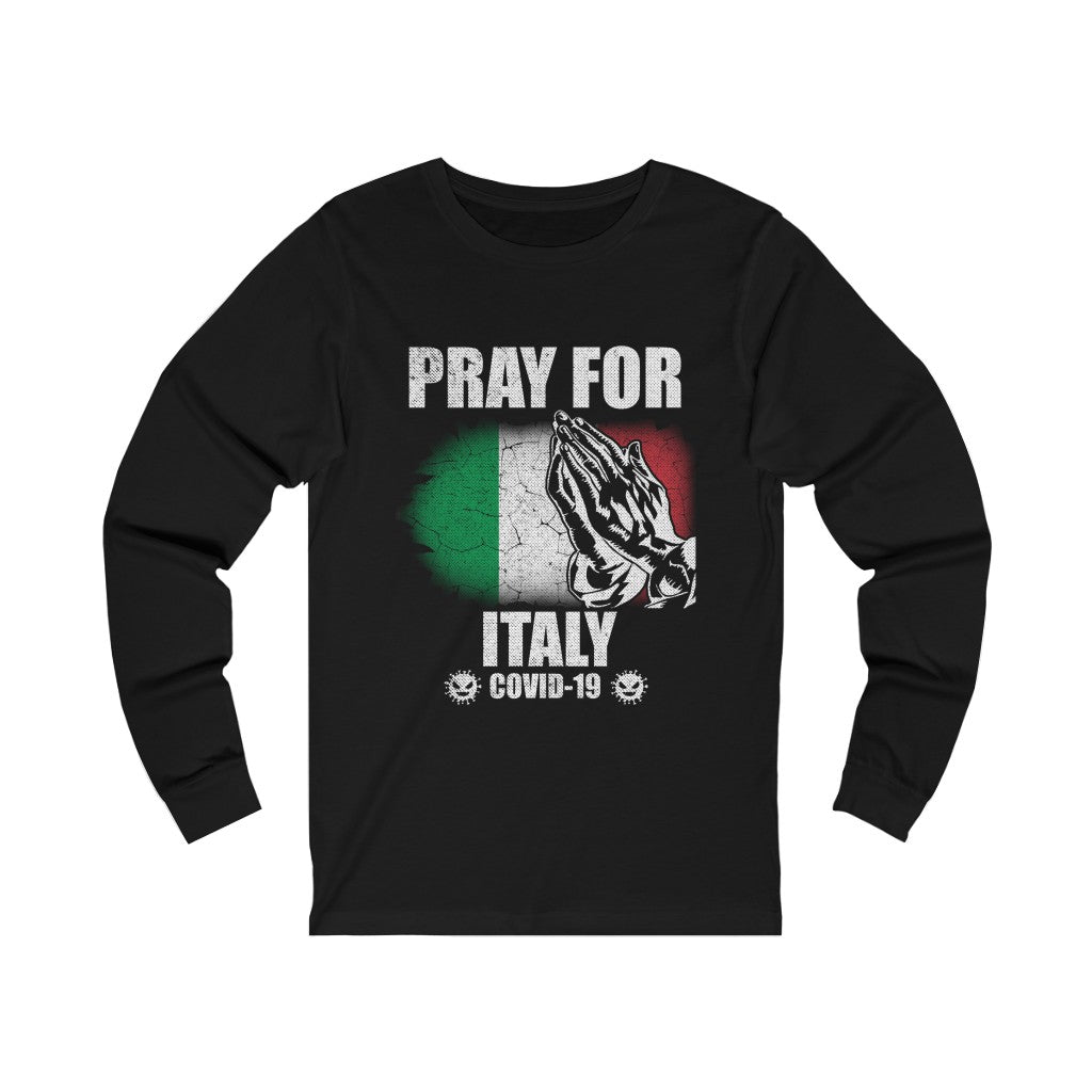 Pray For Italy Unisex Jersey Long Sleeve Tee