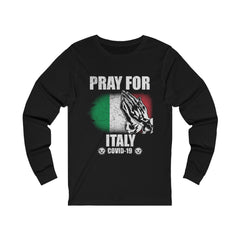 Pray For Italy Unisex Jersey Long Sleeve Tee