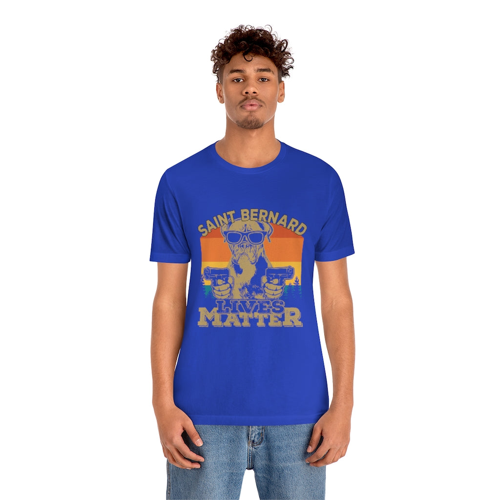 Saint Bernard Lives Matter Unisex Jersey Short Sleeve Tee