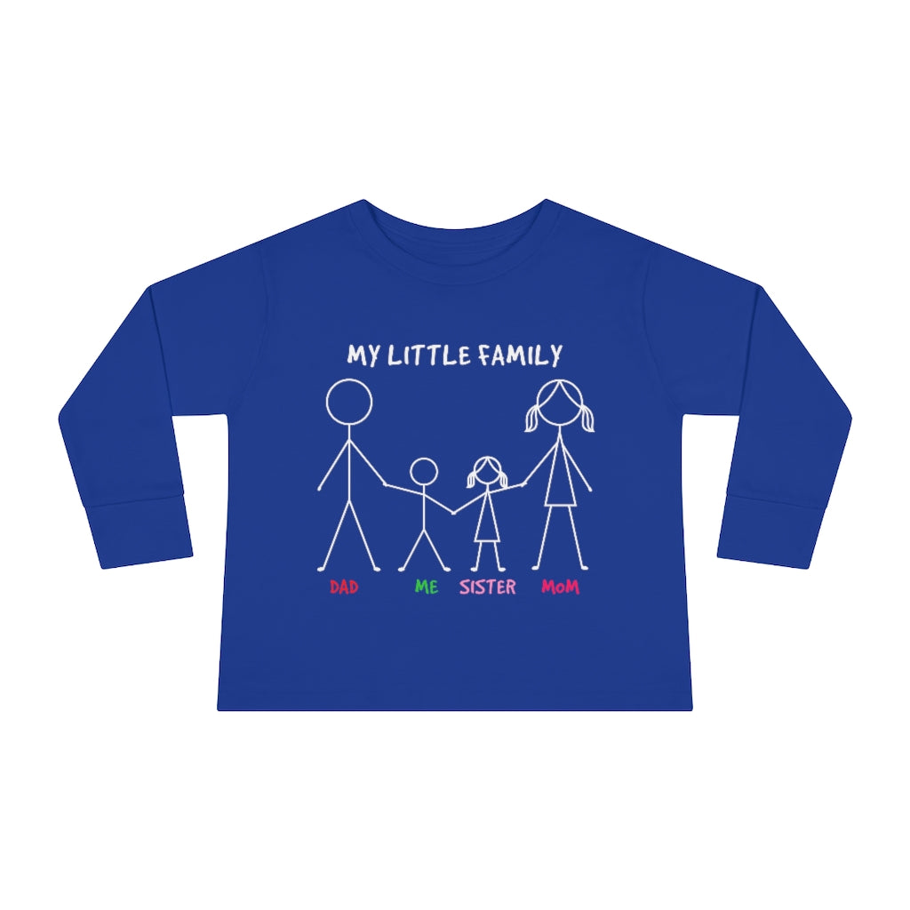 My Little Family Toddler Long Sleeve Tee