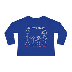 My Little Family Toddler Long Sleeve Tee