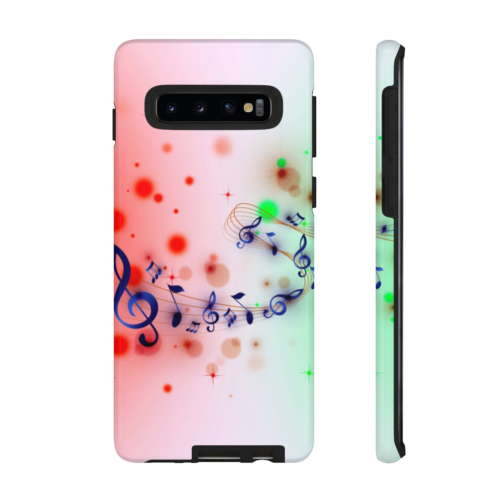 Purple Notes Music Samsung Galaxy Tough Cases