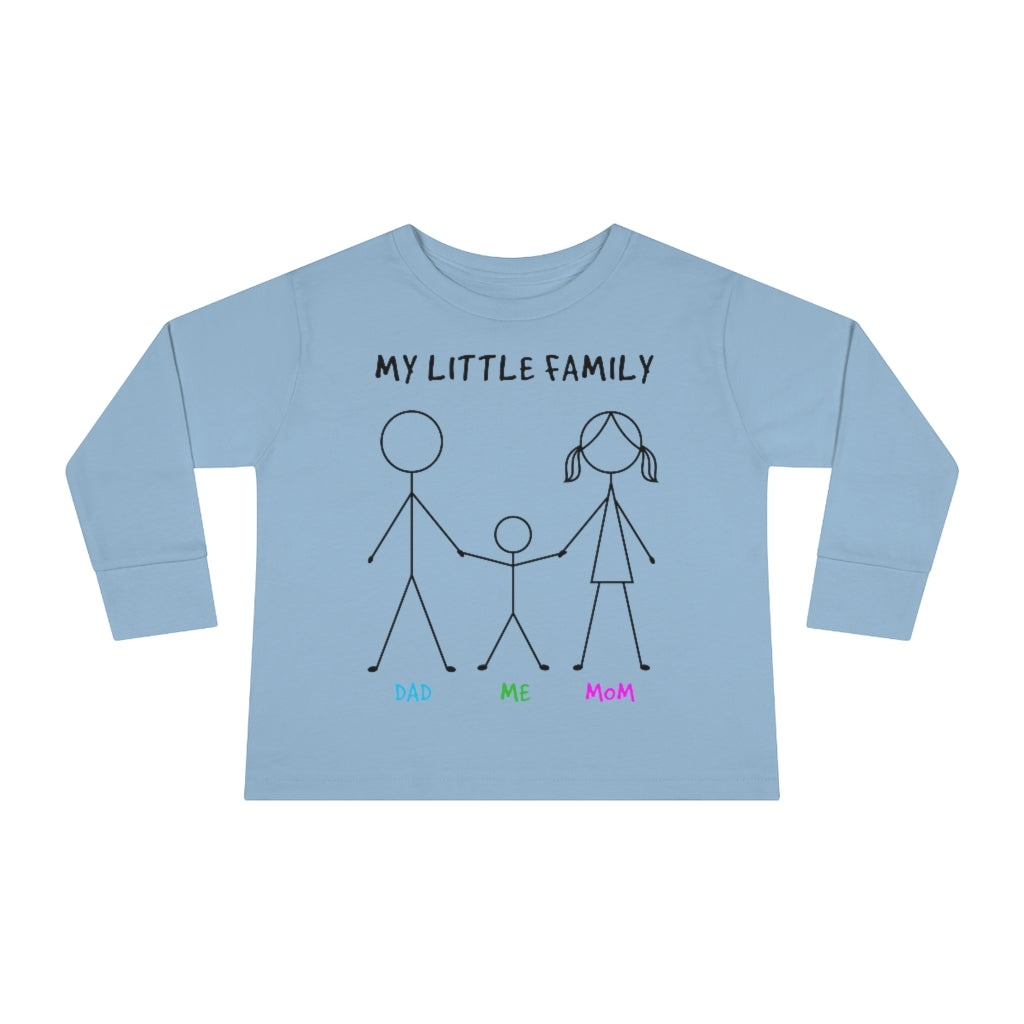 My Little Family Toddler Long Sleeve Tee