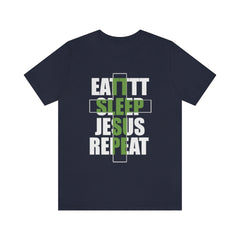 Jesus Repeat Unisex Jersey Short Sleeve Tee