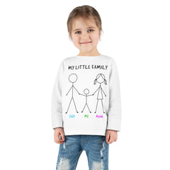 My Little Family Toddler Long Sleeve Tee