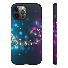 Golden Notes Music iPhone Tough Cases