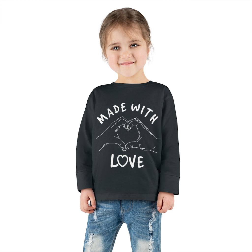 Made With Love Toddler Long Sleeve Tee