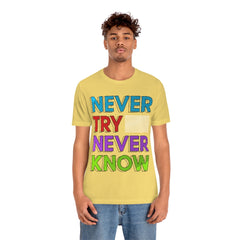 Never Know Unisex Jersey Short Sleeve Tee