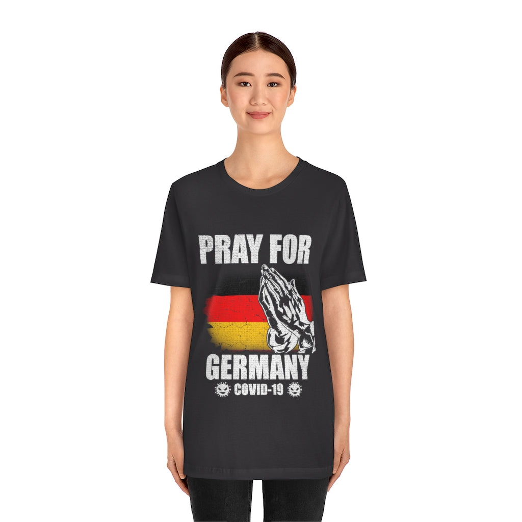 Pray For Germany Unisex Jersey Short Sleeve Tee