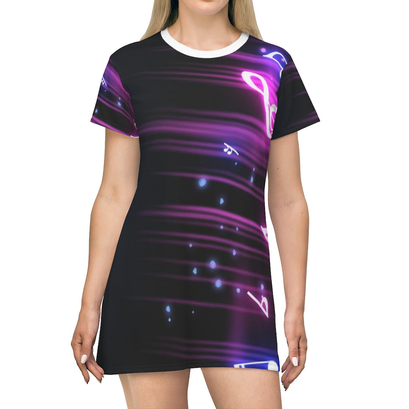 Glitch Music T-Shirt Dress