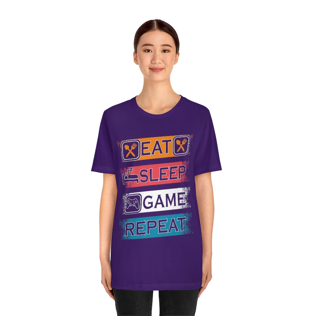 Gaming Repeat Unisex Jersey Short Sleeve Tee